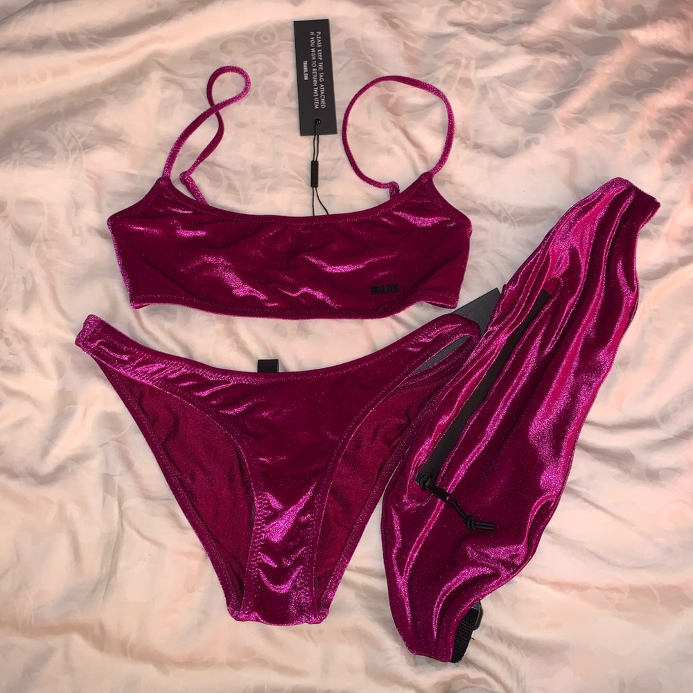 TRIANGL SEREA SET— plum